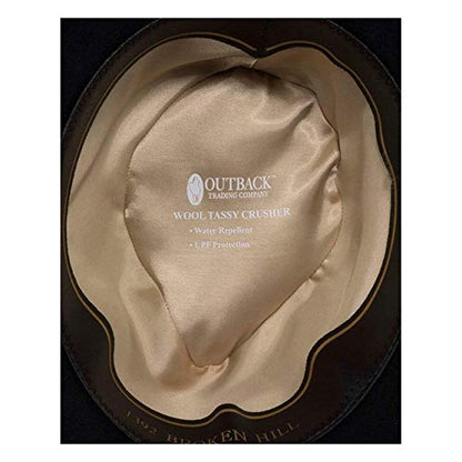 Outback Trading Company Men's 1392 Broken Hill UPF 50 Water-Resistant Crushable Australian Wool Western Cowboy Hat