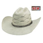 Bullhide Rodeo Round Up Straw Collection King Cobra 20X Cowboy Hat in Size 6 7/8 Natural