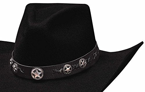 Montecarlo / Bullhide Hats - STAR STUDDED 4X Premium Wool Western Cowboy Hat - Black (6-3/4)