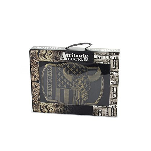 Montana Silversmiths Cowboy Up Collection Western Attitude Belt Buckle