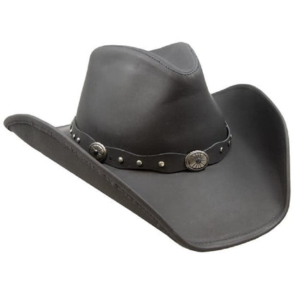 Stetson Men's Cowboy, Black Leather, Small