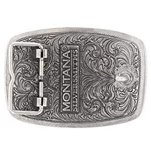 Montana Silversmiths Longhorn Collection Western Attitude Belt Buckle