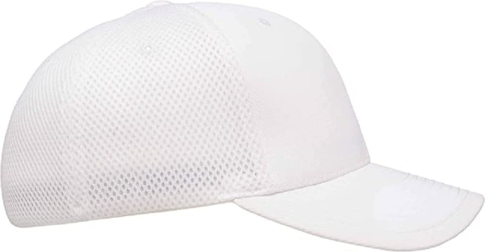 Flexfit 6533 Ultrafibre & Airmesh Fitted Cap White, XXL