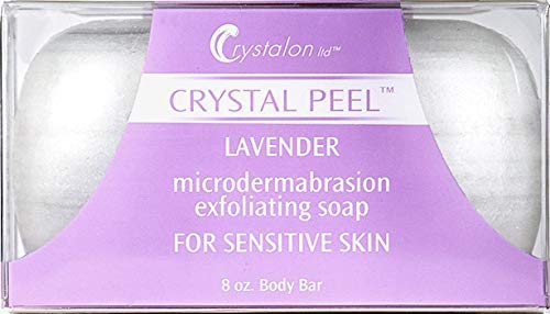 YITCOE Lpteso Crystal Peel Sensitive Lavender Microdermabrasion Exfoliating Soap Bar 8 Ounce by Crystalon