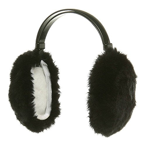 Morality Charm Warm Furry Winter Ear Muffs (Black)