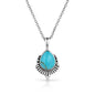 Montana Silversmiths Simple Flourish Turquoise Necklace - NC5774