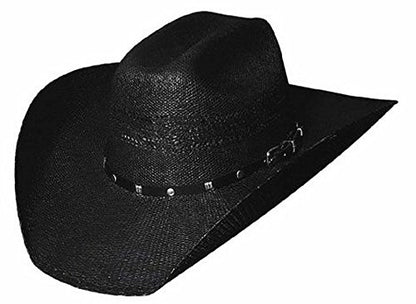 Bullhide Montecarlo Hats - Black Arrow - 20X Bangora Straw Western Cowboy Hat