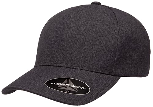 Flexfit Delta Seamless Cap, XX-Large, Melange Charcoal