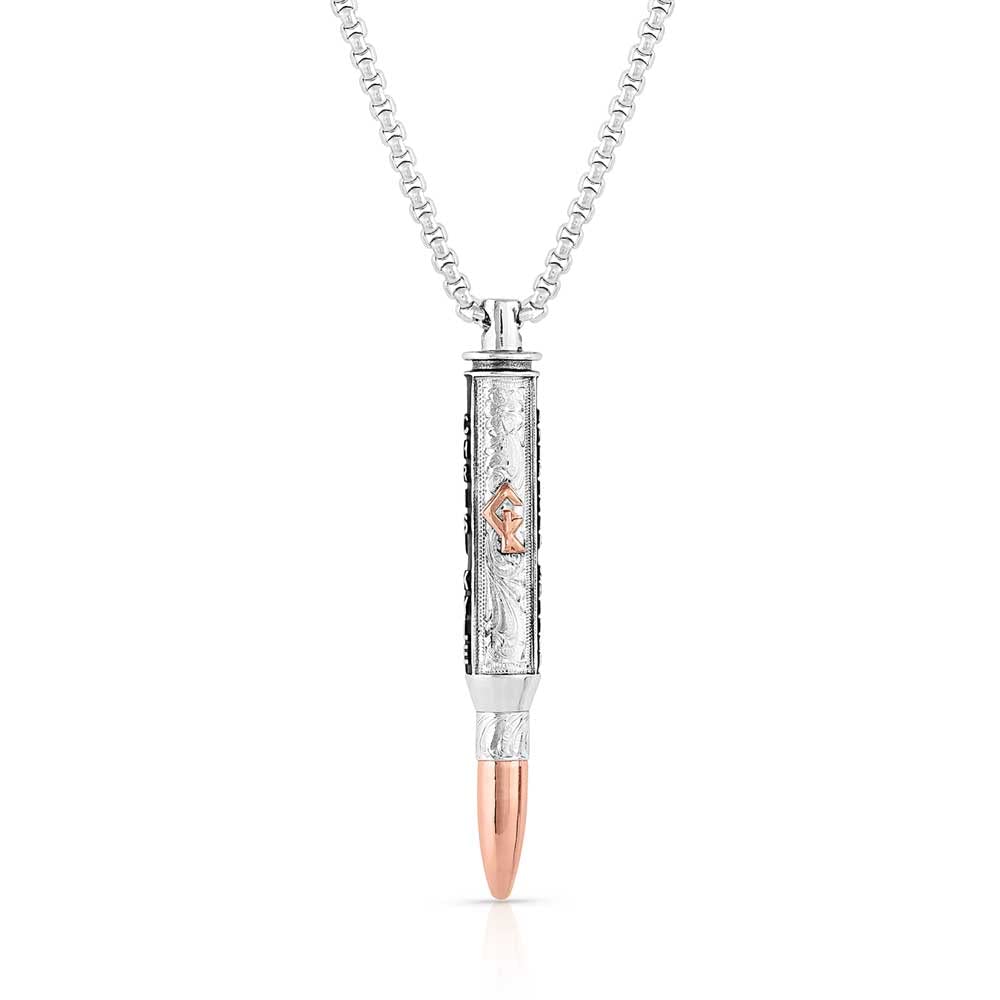 Montana Silversmiths Chris Kyle Officially Licensed Men's Necklace (I'll Cover You Sniper Bullet)