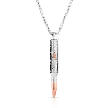 Montana Silversmiths Chris Kyle Officially Licensed Men's Necklace (I'll Cover You Sniper Bullet)