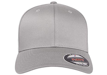 Flexfit Men's Athletic Baseball Fitted Cap, Gray, XXL