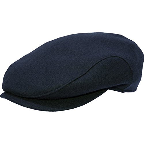 Wigens Carl- Wool Ivy Style Cap with Earflaps (60, Navy)