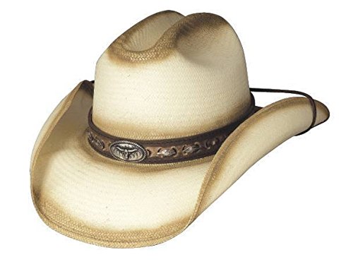 Bullhide "Little Big Horn" Distressed 50X Panama Straw Western Hat 2412N