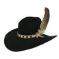 Stetson Men's 4X Broken Bow Buffalo Felt Cowboy Hat Black