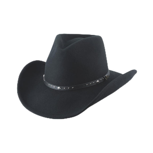 Bullhide Fashion Felt Collection Arlington Cowboy Black Hat in Size Large