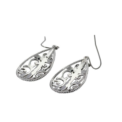 Montana Silversmiths Cross Dangle Earrings (Filigree Water Lights)