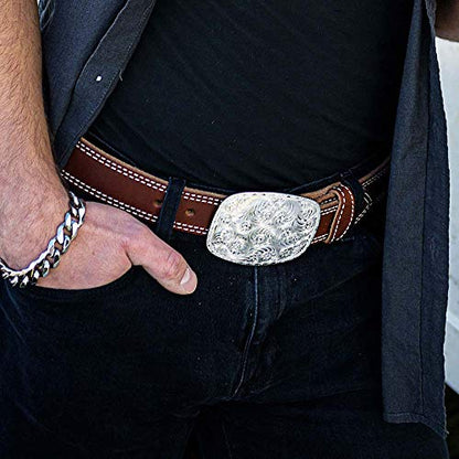 Montana Silversmiths Engraved Classic Western Belt Buckle