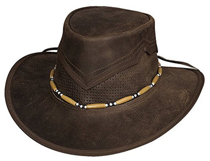 Bullhide "Kanosh Leather Outback Hat 4049DBR