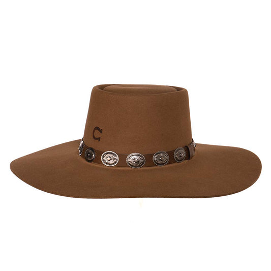 Charlie 1 Horse High Desert Pecan 4 1/4` Brim Pecan S