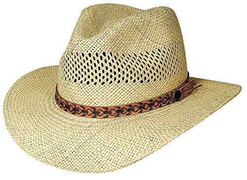 Bullhide "Tropical Breeze" Panama Straw Vented Aussie Hat