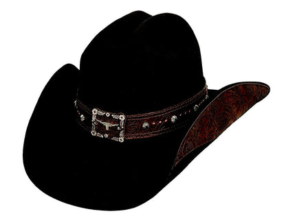 Bullhide Montecarlo Great Divide Premium Wool Western Hat Chocolate Medium