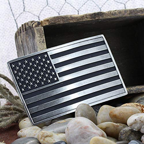 Montana Silversmiths American Flag Series Attitude Western Buckle