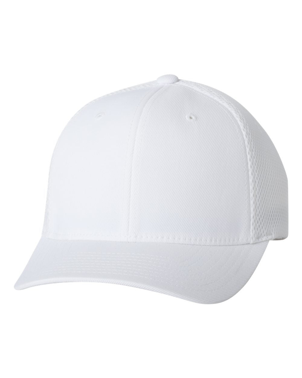 Flexfit 6533 Ultrafibre & Airmesh Fitted Cap White