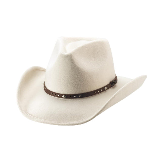 Bullhide Fashion Felt Collection Arlington Cowboy Ivory Hat in Size Large