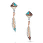 Montana Silversmiths Women's American Legends Feather Earrings Silver One Size