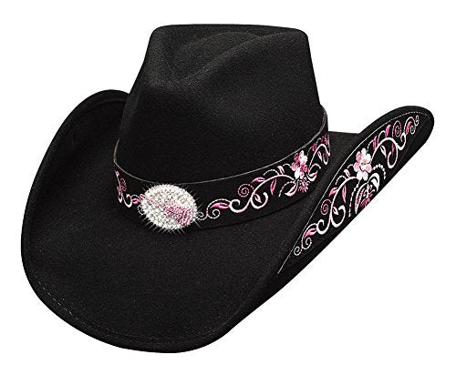 BULLHIDE HAT WESTERN FASHION FELT PLATINUM COLLECTION ROCKIN TO THE BEAT