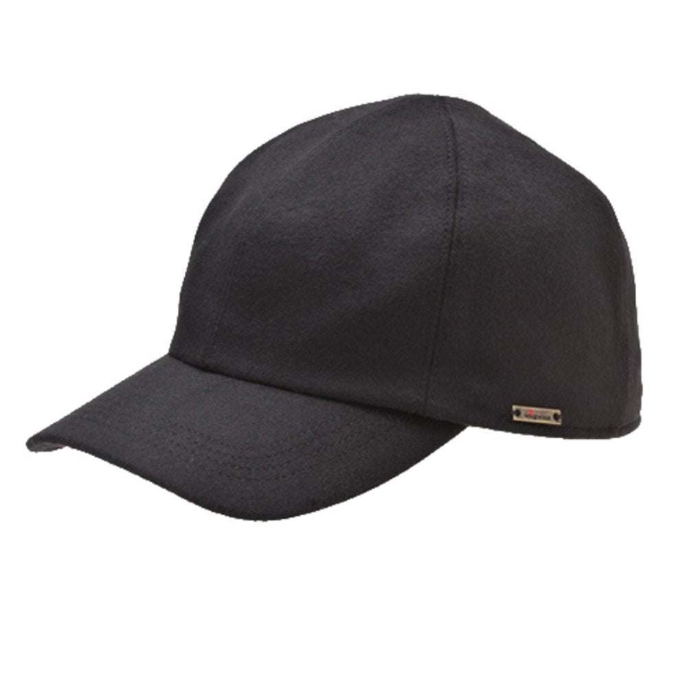 Wigens Kent - Black Ball Cap with Earlaps