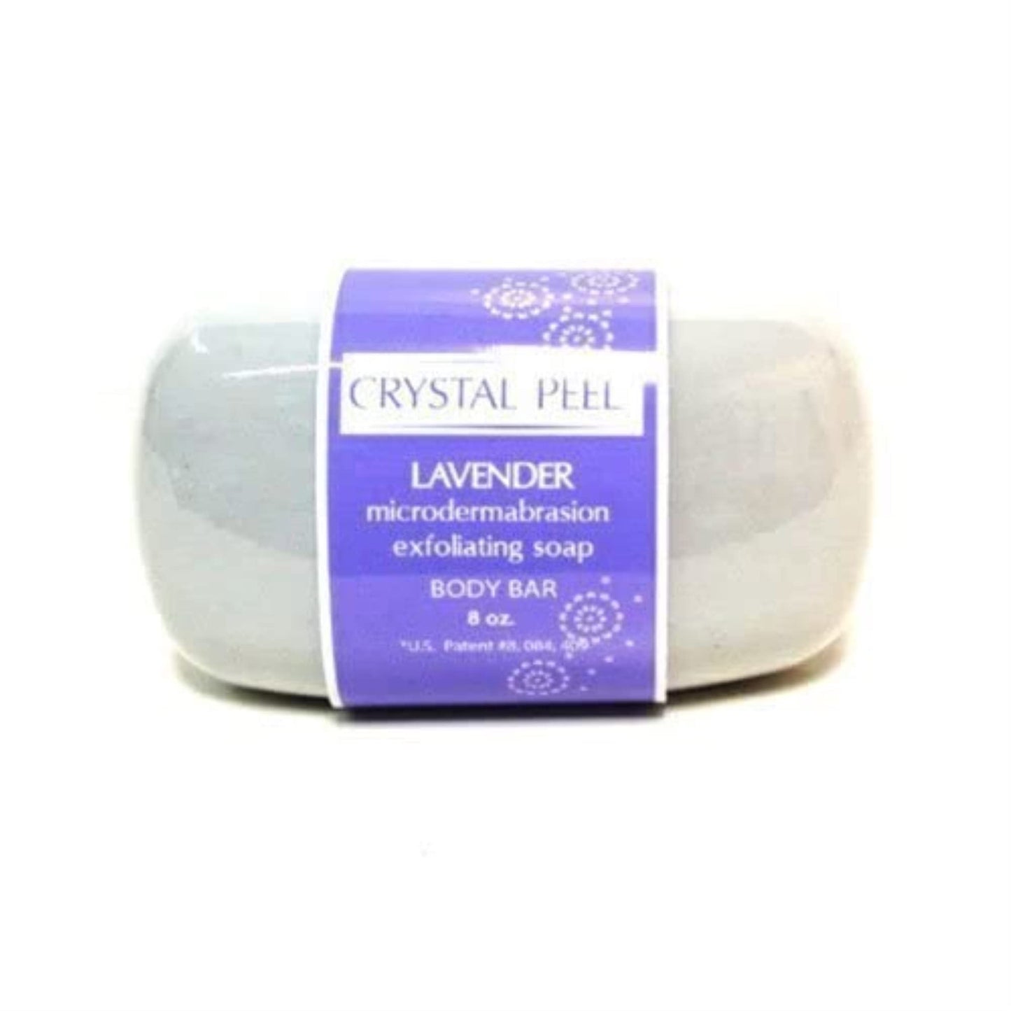 Crystal Peel LAVENDER Microdermabrasion Exfoliating Soap Body Bar, 8 Ounce