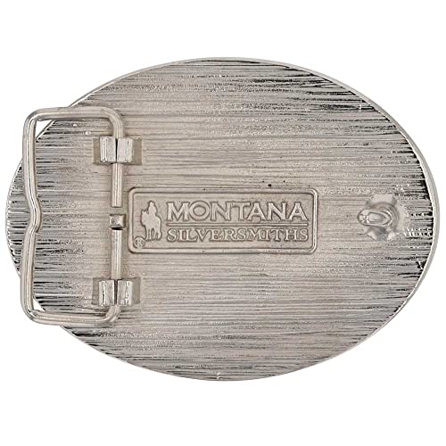 Montana Silversmiths Men's Southwest Sights Attitude Buckle Silver One Size