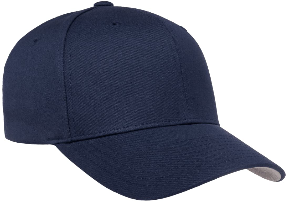 Flexfit/Yupoong Cotton Twill Fitted Cap (XX-Large, Light Navy)