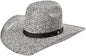 RESISTOL Hooey Collection Del Rio K Straw Cowboy Hat Black/White