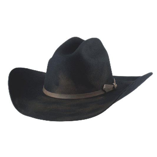 Bullhide Rodeo Round Up Felt Collection Kayce 4X Cowboy Black Hat in Size 6 7/8