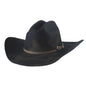 Bullhide Rodeo Round Up Felt Collection Kayce 4X Cowboy Black Hat in Size 7