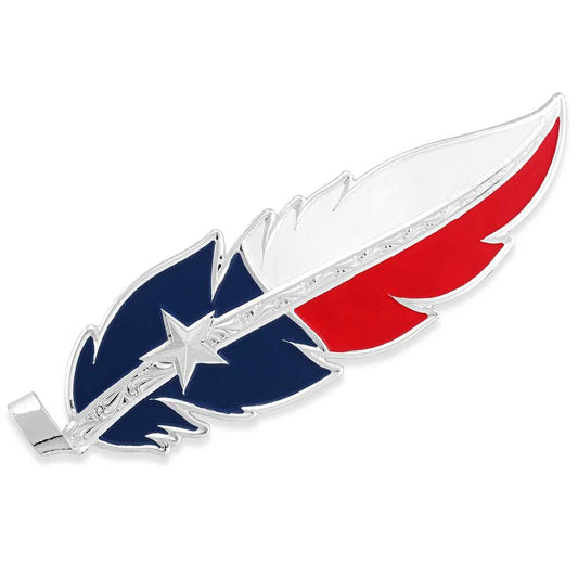 Montana Silversmiths Hand Painted Hat Feather (Texas Flag - Full Color)