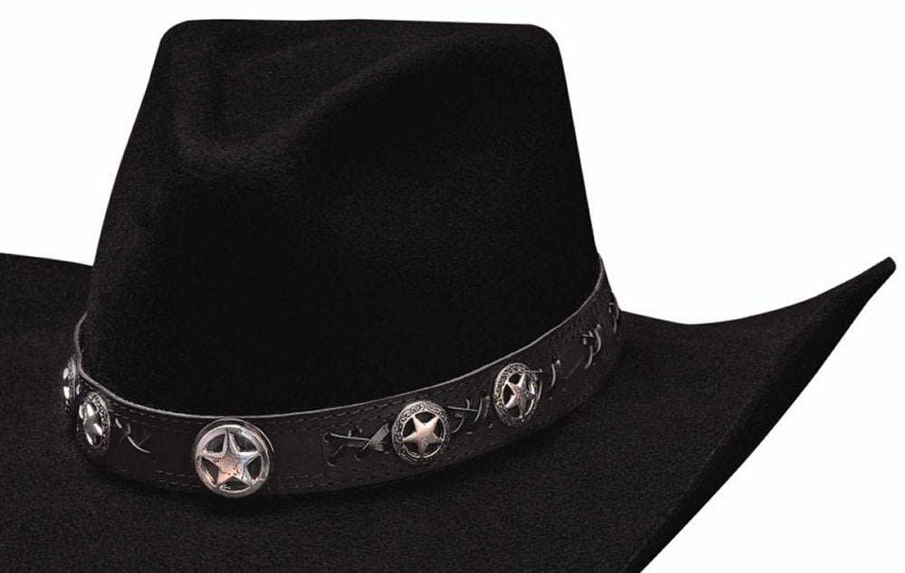 Montecarlo / Bullhide Hats - STAR STUDDED 4X Premium Wool Western Cowboy Hat - Black (7)