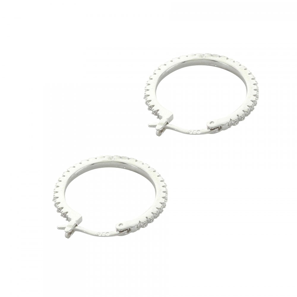 Montana Silversmiths Womens Montana smith Classic Medium Hoop Earrings Silver