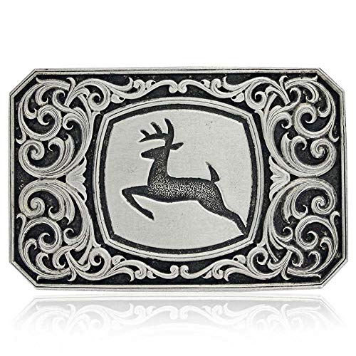 Montana Silversmiths Officially Licensed John Deere Attitude Western Belt Buckle