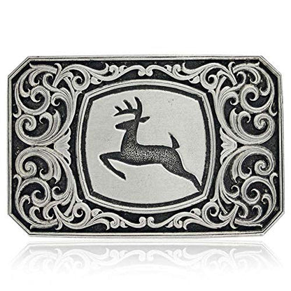 Montana Silversmiths Officially Licensed John Deere Attitude Western Belt Buckle