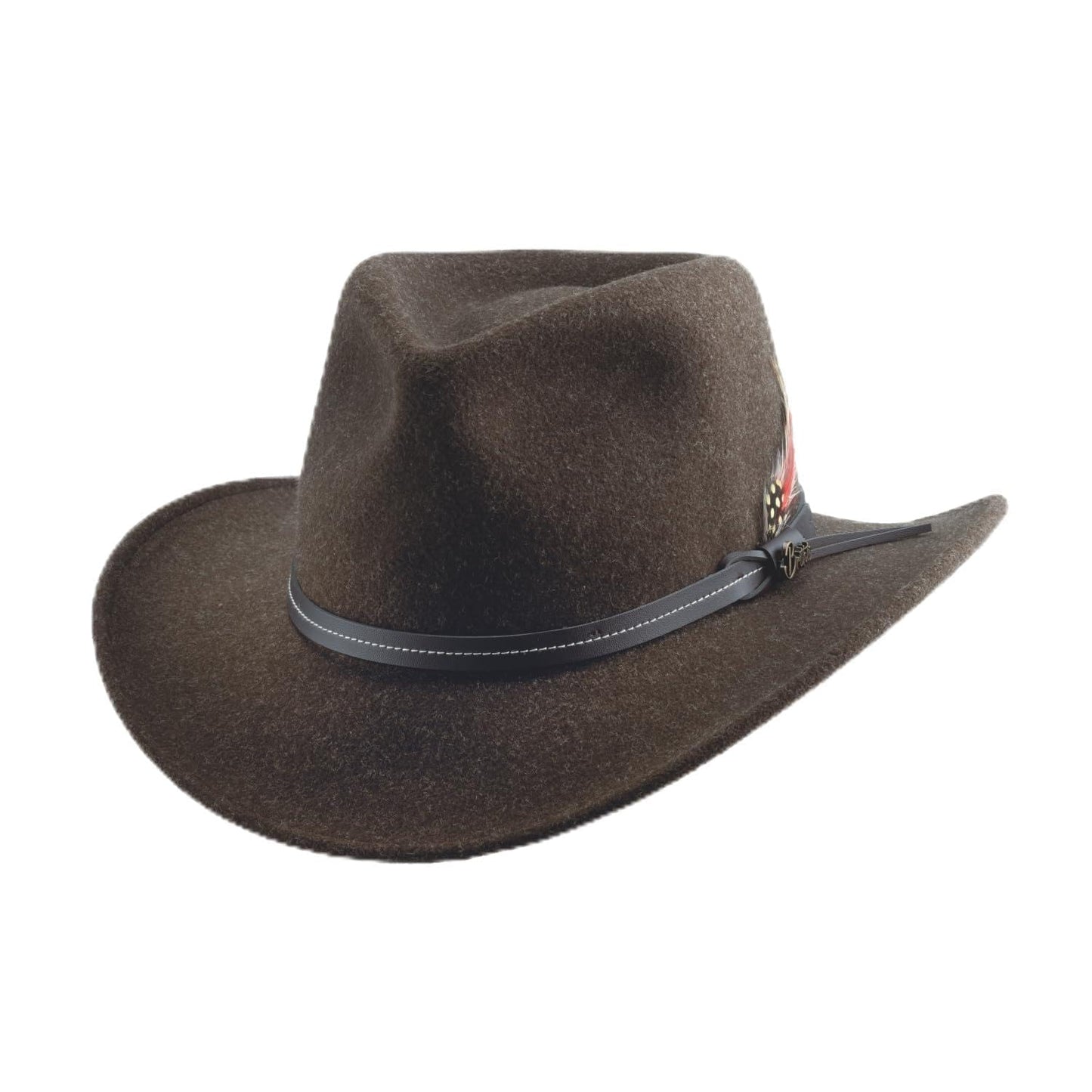 Bullhide Casual Felts Outdoor Felt Evanston Cowboy Olive Hat in Size X-Large