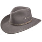 Stetson Men's Elkhorn Crushable Wool Felt Water Repellent Cowboy Hat - Steel Gray