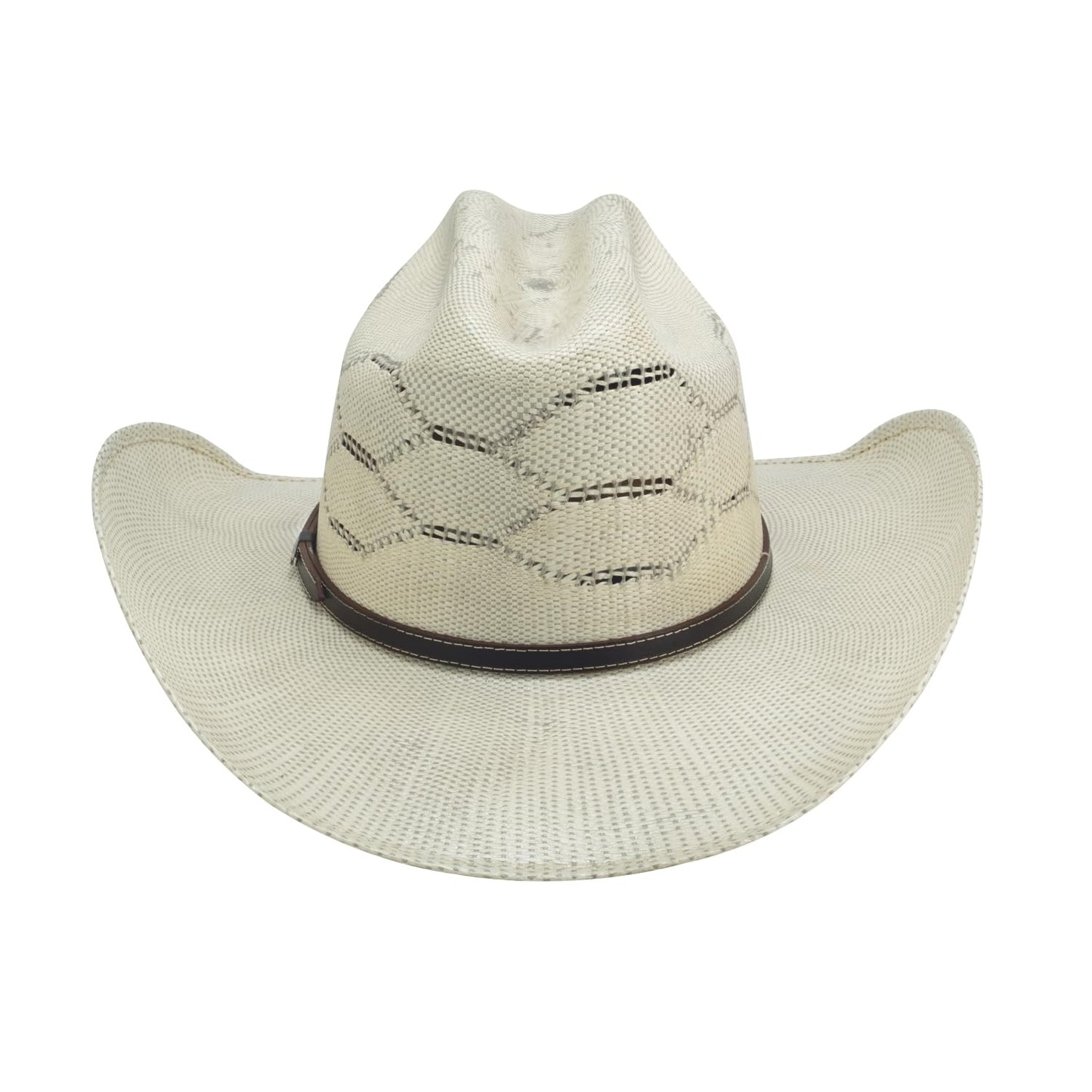 Bullhide Rodeo Round Up Straw Collection King Cobra 20X Cowboy Hat in Size 6 3/4 Natural