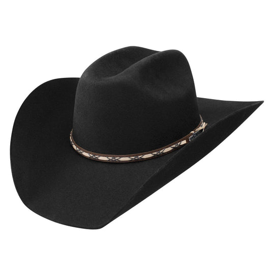 JA Men's Amarillo Sky Felt Cowboy Hat Black 6 3/4