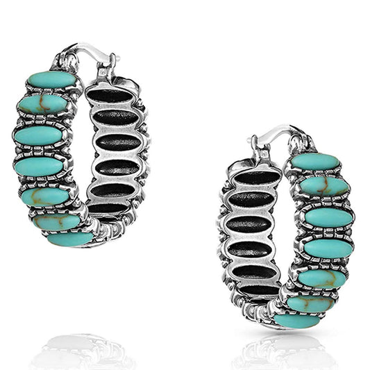 Montana Silversmiths Turquoise Run Earrings