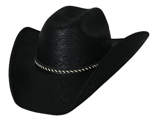 Montecarlo Bullhide Hats COUNTRY STRONG 30X Palm Leaf Straw Cowboy Western Hat (7 5/8)