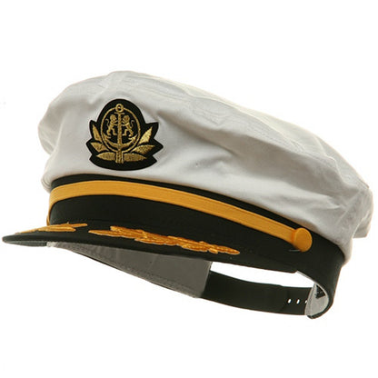 Adjustable Captain Hat-White Flagship W39S25C