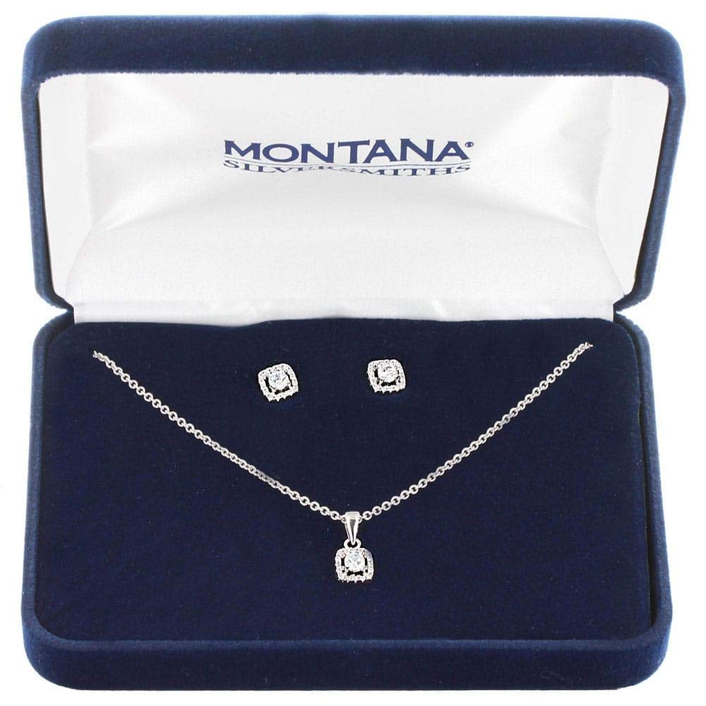 Montana Silversmiths Women's Boxed Star Jewelry Set Silver One Size